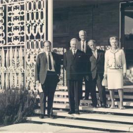 Visit of European Central Bank Governors - Outside the HC Coombs Building - April 1967
