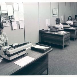 The Bank at Work - Head Office - International Department - Typing Pool - February 1972