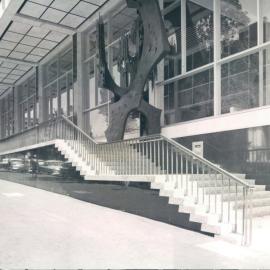 Head Office Building - January 1963-January 1965 - Front steps and sculpture outside new Head Office building - 16 January 1965