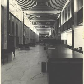 Head Office Building - January 1963-January 1965 - Looking down Banking Chamber - January 1965