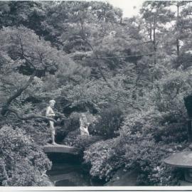 Japan Visit - June 1962 - Photograph taken in grounds of residence of Governor of Bank of Japan - 5 June 1962