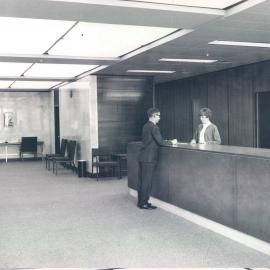Adelaide Project - 1963-June 1967 - Bonds and Stock Department Safe Custody enquiry counter, 1st floor - 5 June 1967