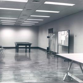 Adelaide Project - 1963-June 1967 - 13th floor recreation area showing billiard table - c.1967