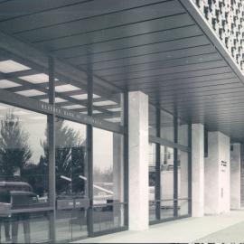 Adelaide Project - 1963-June 1967 - Western facade, showing Flinders Street entrance to Banking Chamber - 4 May 1966