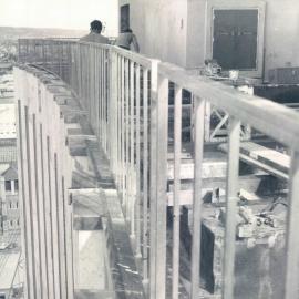 Adelaide Project - 1963-June 1967 - Balustrading around 15th floor observation deck - 4 May 1966