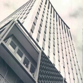 Adelaide Project - 1963-June 1967 - Western elevation, showing partial erection of solar screen - 4 May 1966