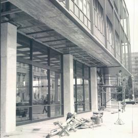 Adelaide Project - 1963-June 1967 - Laying of copper membrane and gutter under proposed cleaning hoitre trucks - March 1966