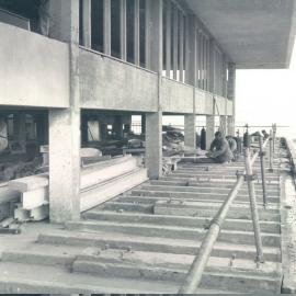 Adelaide Project - 1963-June 1967 - Installation of Ground floor concourse above Flinders Street - March 1966