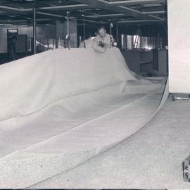 Adelaide Project - 1963-June 1967 - Laying carpet on the 1st floor - 21 February 1966