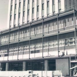 Adelaide Project - 1963-June 1967 - The lower floors on the west elevation with the site offices removed - 19 February 1966