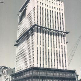 Adelaide Project - 1963-June 1967 - The building emerges from behind the temporary site offices - 19 February 1966