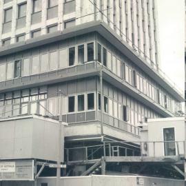 Adelaide Project - 1963-June 1967 - Looking up from the northwest corner from the ground to the 5th floor - 10 December 1965