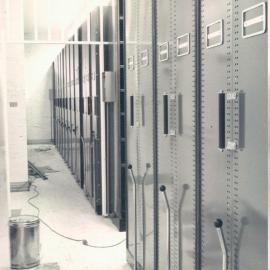 Adelaide Project - 1963-June 1967 - Archives compactus units viewed from stationery store - 14 October 1965