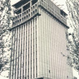 Adelaide Project - 1963-June 1967 - South-west elevation, external terrazzo completed to the 13th floor - 16 October 1965