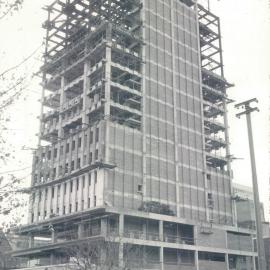 Adelaide Project - 1963-June 1967 - Brickwork in course of erection on the south face of the building - 7 June 1965