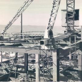 Adelaide Project - 1963-June 1967 - section of roof steelwork to 15th floor - 19 May 1965