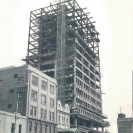 Adelaide Project - 1963-June 1967 - north-east elevation showing all steelwork erected to 15th floor level - 19 May 1965