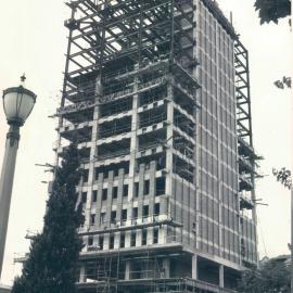 Adelaide Project - 1963-June 1967 - view taken from Victoria Square showing the construction of brick mullions at 5th floor level - 19 May 1965