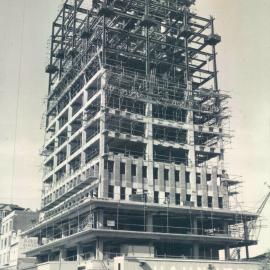 Adelaide Project - 1963-June 1967 - north-west elevation showing marble fixed at 2nd floor level - 30 April 1965