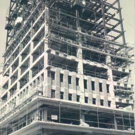 Adelaide Project - 1963-June 1967 - North-west elevation showing brick mullions erected on 2nd and 3rd floor - 14 April 1965