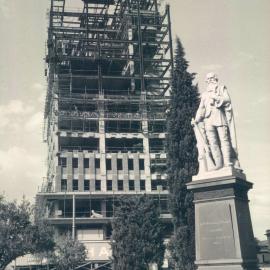 Adelaide Project - 1963-June 1967 - Western elevation showing brickwork erected to 15th floor level on majority of site - 14 April 1965