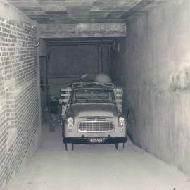 Adelaide Project - 1963-June 1967 - view of the ramp, which extends from the Ground Floor down to the 1st basement - 25 March 1965