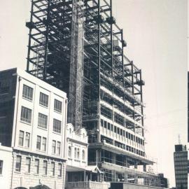 Adelaide Project - 1963-June 1967 - North-east elevation. Steelwork erected to 15th floor - 25 March 1965
