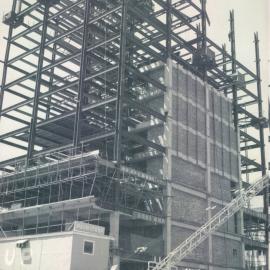 Adelaide Project - 1963-June 1967 - South-west elevation showing bricked up lift shafts to 6th floor level - 23 February 1965