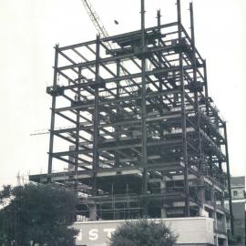Adelaide Project - 1963-June 1967 - Western elevation of the steelwork taken from Victoria Square - 27 January 1965