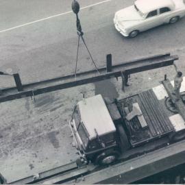 Adelaide Project - 1963-June 1967 - Lifting a section of column B6 - 3 December 1964