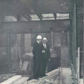 Adelaide Project - 1963-June 1967 - Messrs Alexander and Chittenden inspecting progress - 22 October 1964