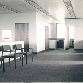 Melbourne Project - December 1961-September 1966 - Banking section - waiting area, 9th floor - 2 September 1966