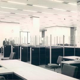 Melbourne Project - December 1961-September 1966 - View of 1st floor Banking Chamber Tellers Boxes - 2 September 1966