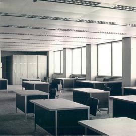 Melbourne Project - December 1961-September 1966 - Banking Section general office showing compactus unit in background, 9th floor - 2 September 1966