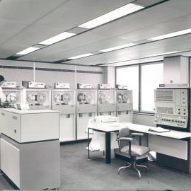 Melbourne Project - December 1961-September 1966 - Internal view of EDP Centre showing computer, 3rd floor - c.1966