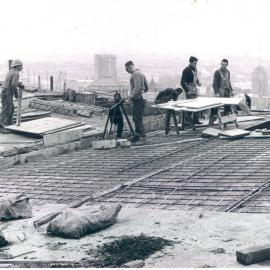 Melbourne Project - December 1961-September 1966 - Fabricating formwork - roof northern end - 13 July 1965