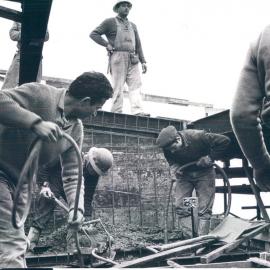 Melbourne Project - December 1961-September 1966 - Concrete work on roof - 13 July 1965