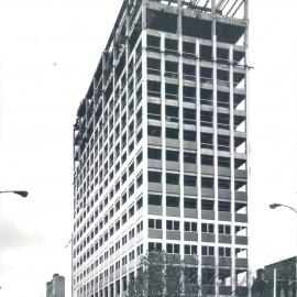 Melbourne Project - December 1961-September 1966 - View of building showing window frames at 3rd floor and 4th floor levels - 20 May 1965