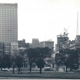 Melbourne Project - December 1961-September 1966 - View of steel framework from Shrine of Remembrance - 17 August 1964
