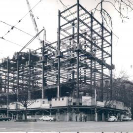 Melbourne Project - December 1961-September 1966 - Diagonal view of steel framework - 19 June 1964