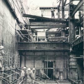 Melbourne Project - December 1961-September 1966 - 2nd basement wooden shoring removal - 6 June 1963