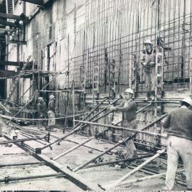Melbourne Project - December 1961-September 1966 - 2nd basement formwork along east boundary - 6 June 1963