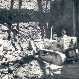 Melbourne Project - December 1961-September 1966 - Workers excavating in north-west corner - 19 December 1962