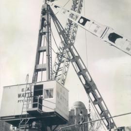 Melbourne Project - December 1961-September 1966 - EA Watts Pty Ltd 20 ton crane - 12 September 1962