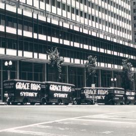 Head Office Building - January 1963-January 1965 - Removalist vans outside head office building - 16 January 1965