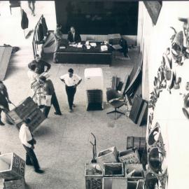Head Office Building - January 1963-January 1965 - Members of Premises Section organising  move - 16 January 1965