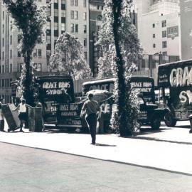 Head Office Building - January 1963-January 1965 - Unloading vans in Martin Place - 16 January 1965