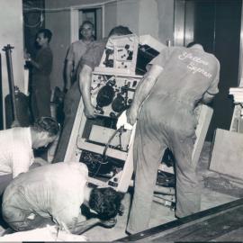 Head Office Building - January 1963-January 1965 - Moving machinery into 11th floor - 16 January 1965