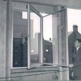 Head Office Building - January 1963-January 1965 - Back of precast concrete panels and double glazed window - 4 October 1962