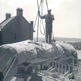 Head Office Building - January 1963-January 1965 - Delivering carpet and underfelt for 4th floor - 4 February 1964